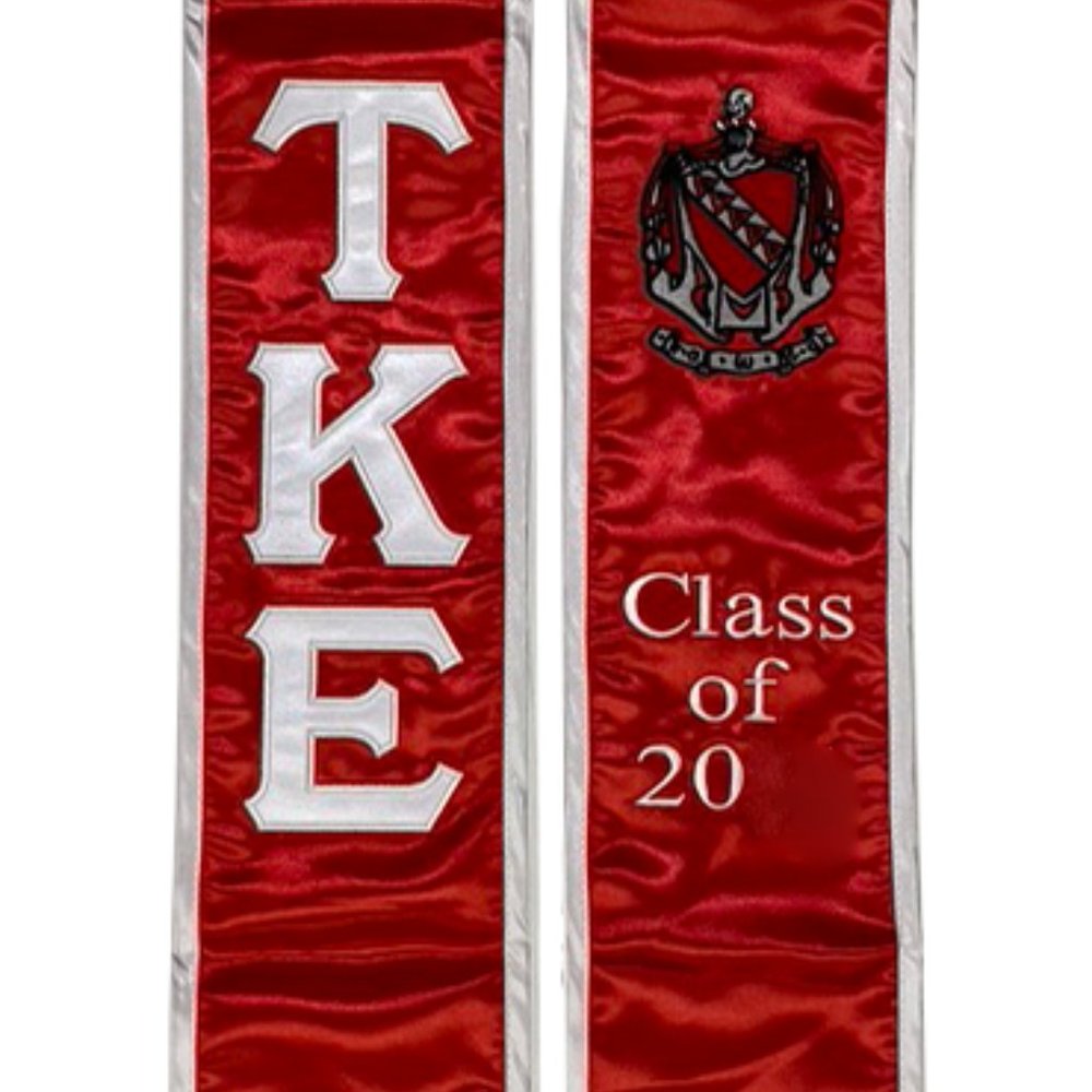 Tau Kappa Epsilon class of 2025 Graduation Stole sash